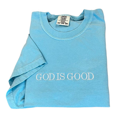 God is Good Embroidered T-Shirt