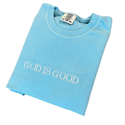 God is Good Embroidered T-Shirt