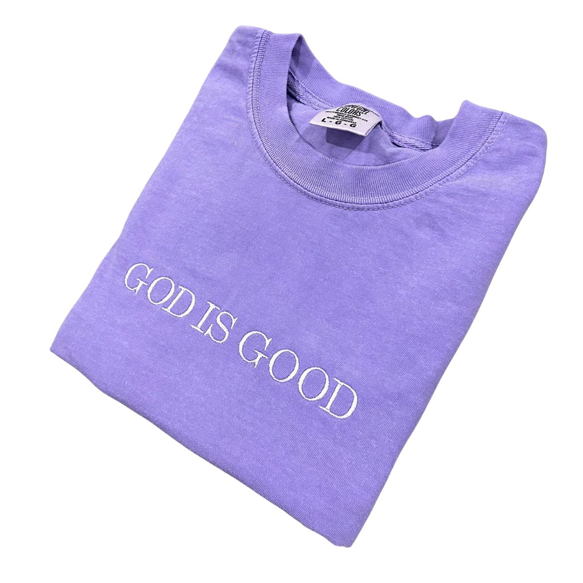 God is Good Embroidered T-Shirt