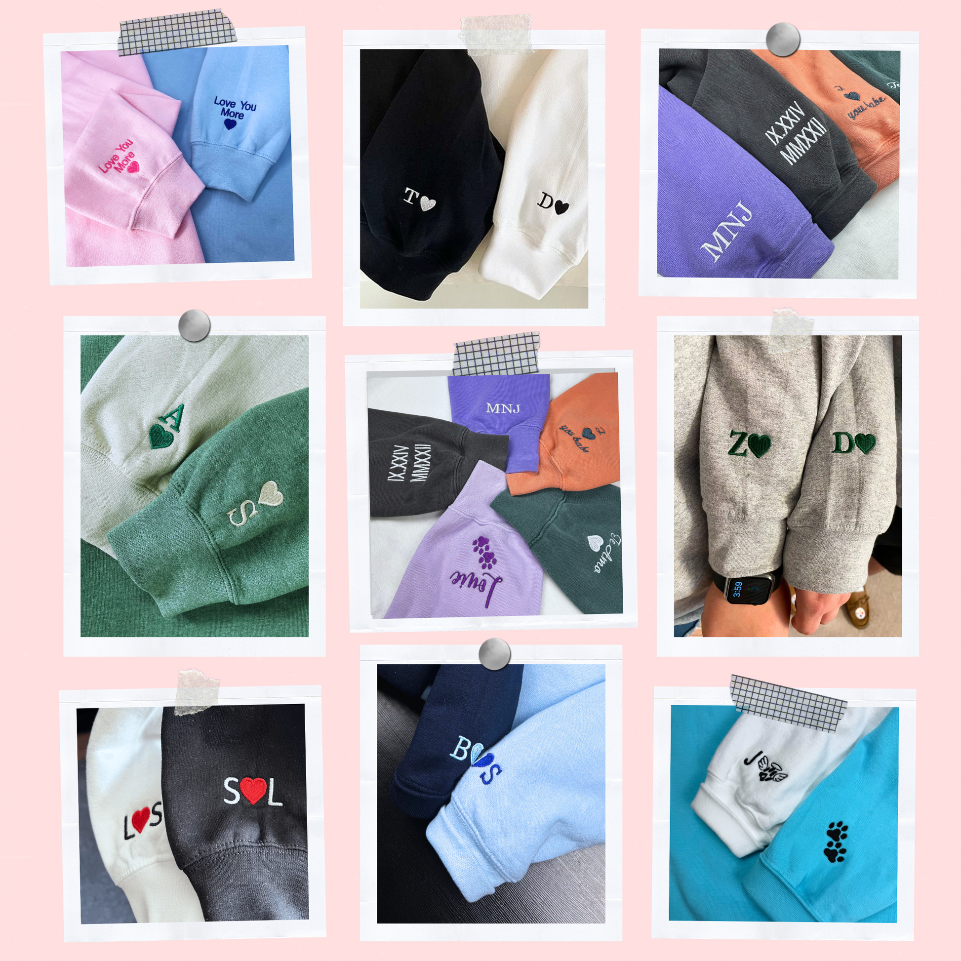 Embroidered Baby Footprint Auntie Sweatshirt - Personalized New Aunt Gift
