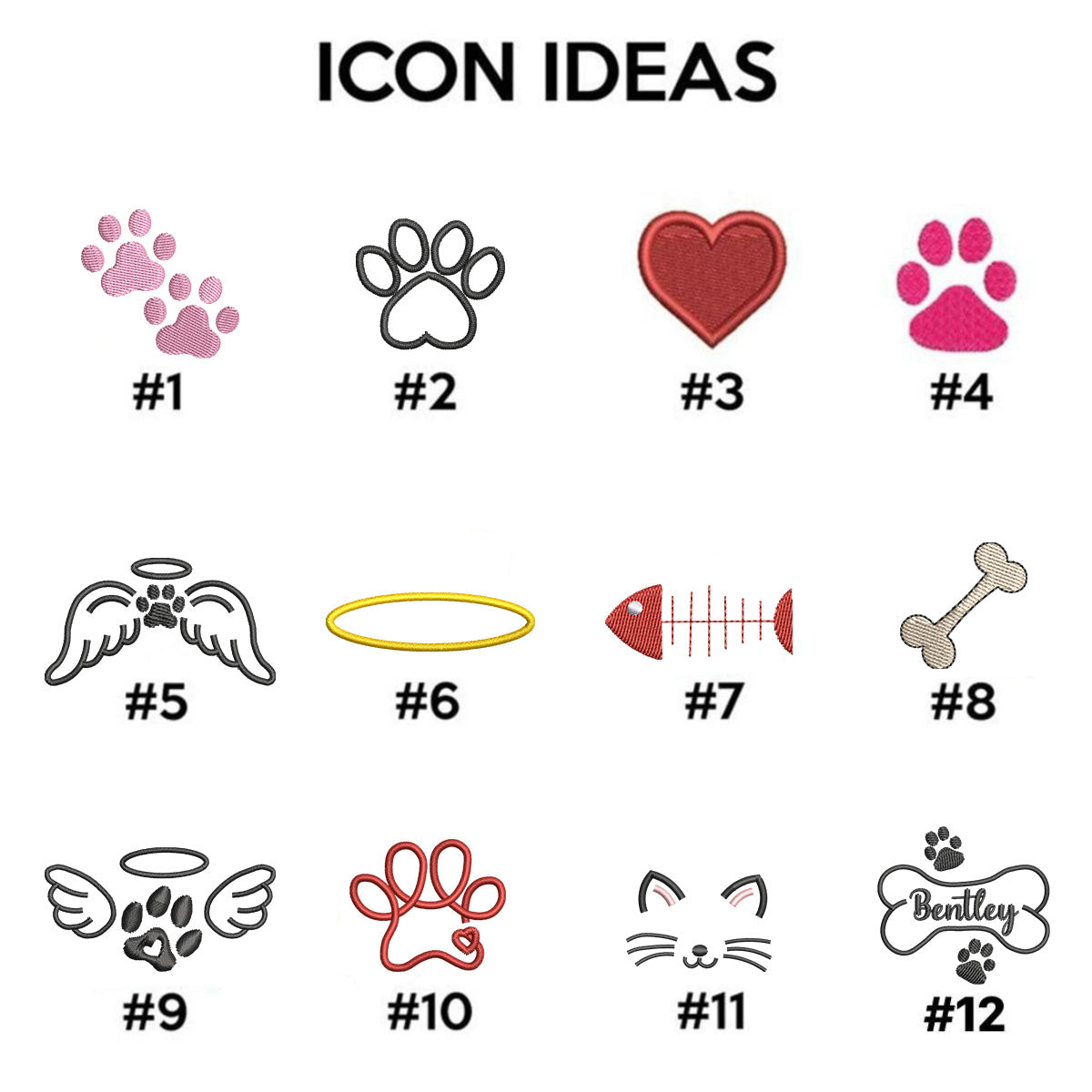 Custom Embroidered Cat Portrait Tee - Personalized Pet Memorial Shirt