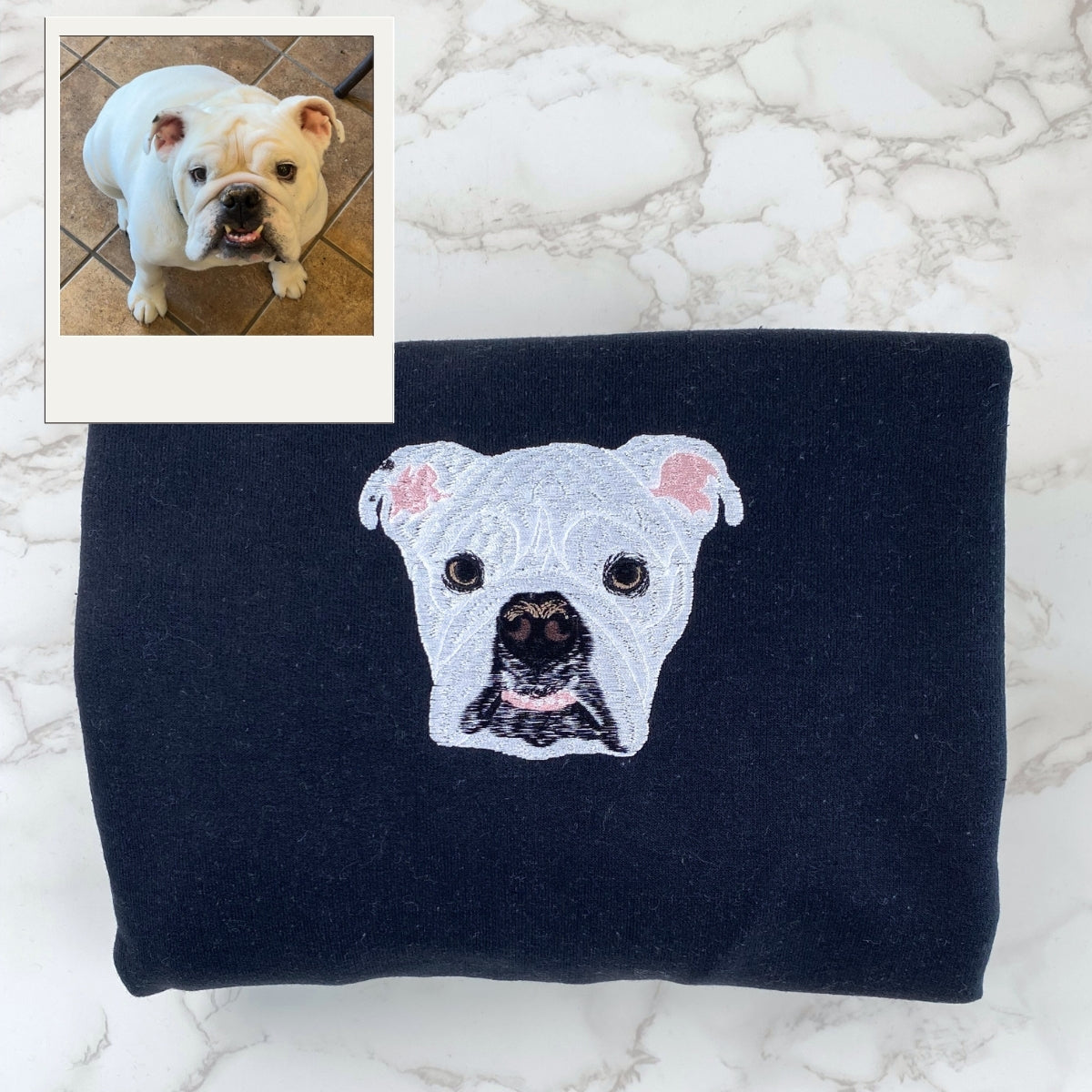 Personalized Dog Mom Hoodie - Custom Embroidered Pet Portrait Gift