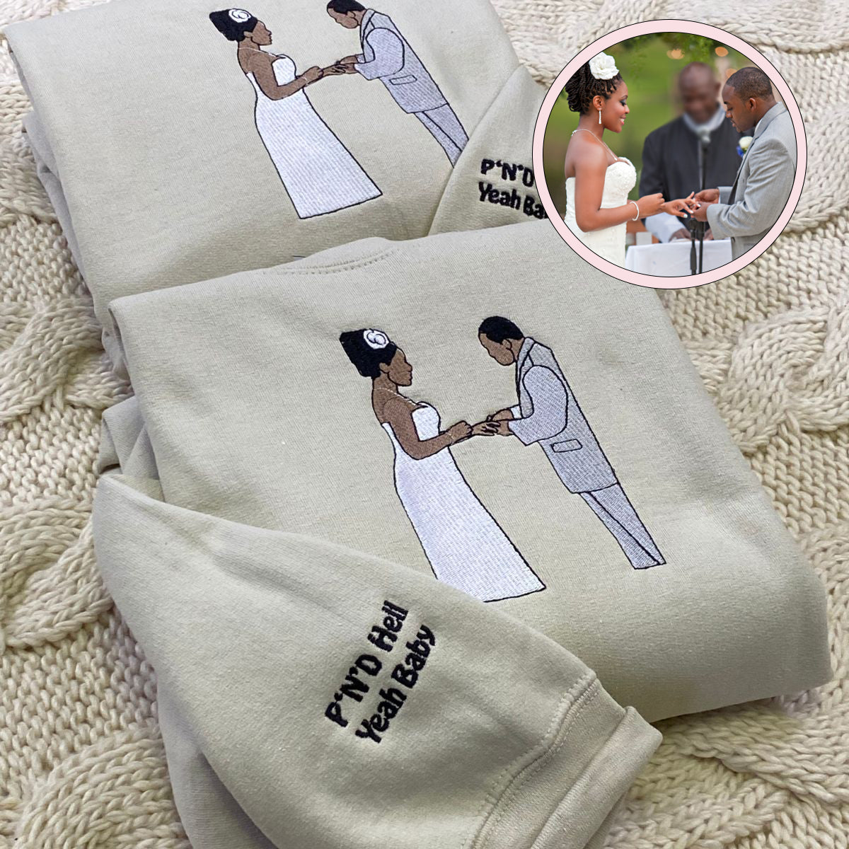 Personalized Picture Hoodie - Custom Embroidered Photo Gift Top