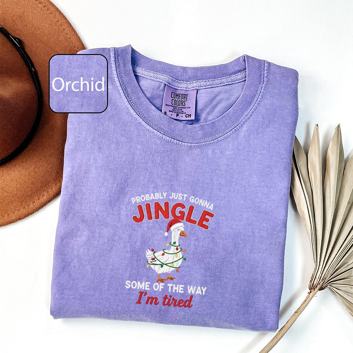 Custom Embroidered Jingle Christmas Tee - Funny Holiday Gift Shirt