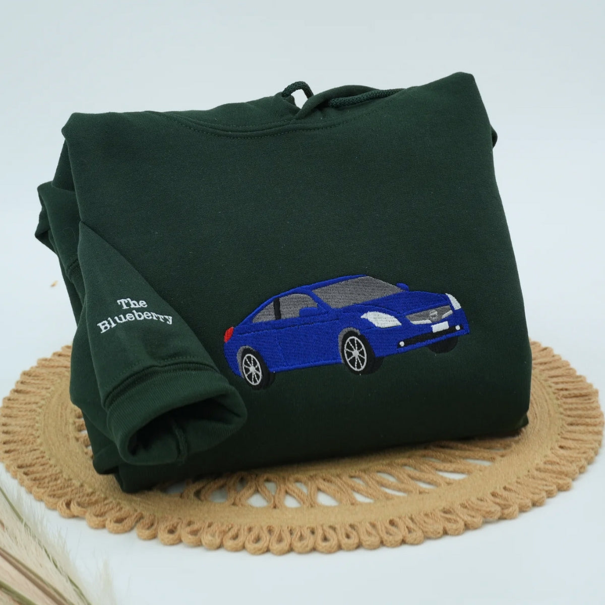 Custom Car Photo to Embroidery Sweatshirt - Personalized Vehicle Portrait Gift