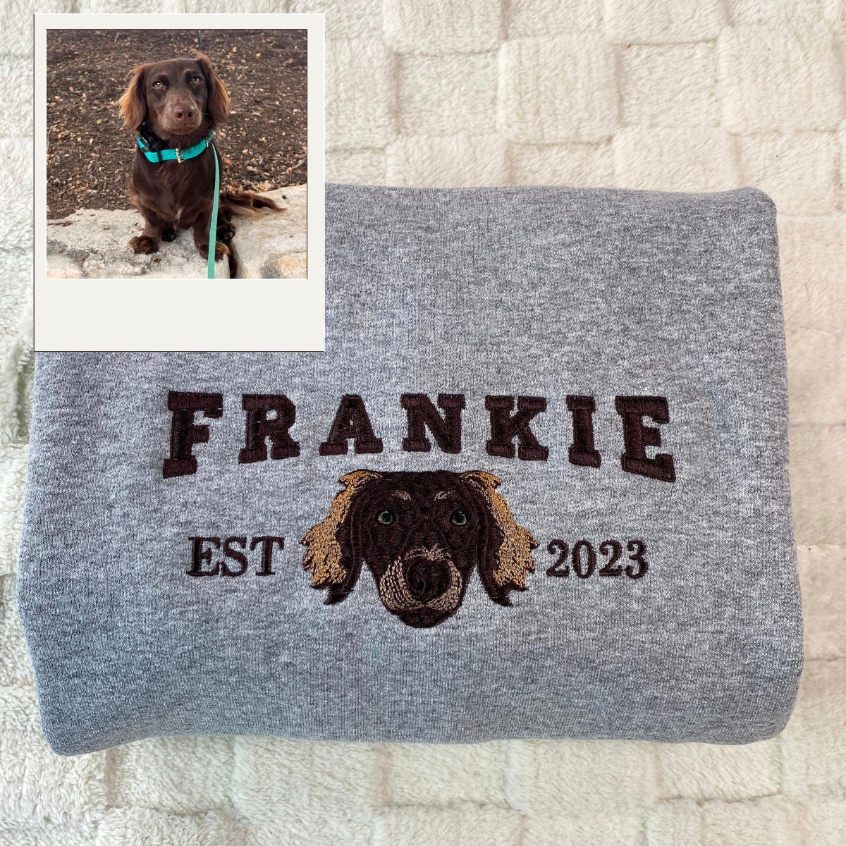 Custom Dog Mom Hoodie - Personalized Pet Parent Dog Face Sweatshirt