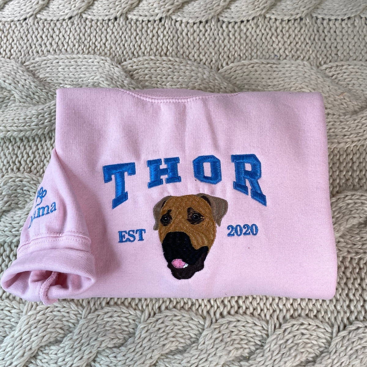 Custom Dog Mom Hoodie - Personalized Pet Parent Dog Face Sweatshirt