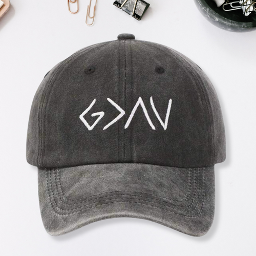 God Is Greater than the Highs and Lows Embroidered Hat