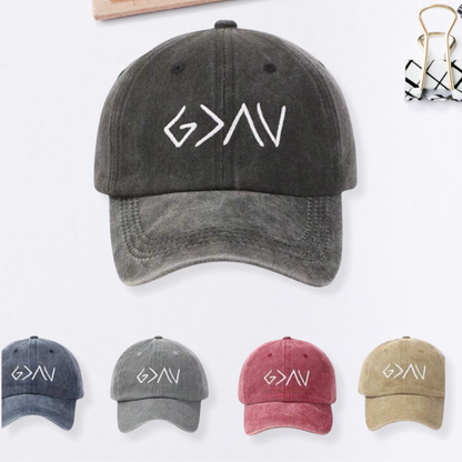 God Is Greater than the Highs and Lows Embroidered Hat