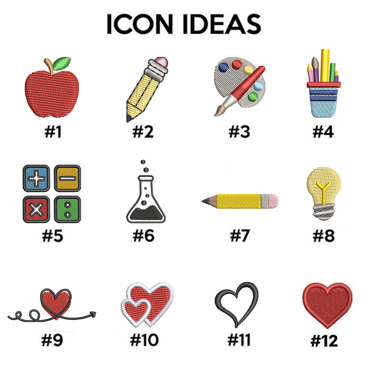 Custom Embroidered Crayon Pocket Sweatshirt - Personalized Teacher Gift